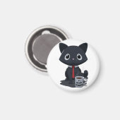 Number One Good Jobber Cat Magnet (Vorderseite/Rückseite)