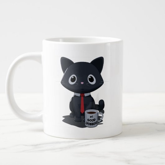 Number One Good Jobber Cat Specialty Mug Jumbo-Tasse (Links)