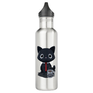 Number One Good Jobber Cat Water Bottle Edelstahlflasche