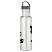 Number One Good Jobber Cat Water Bottle Edelstahlflasche (Rückseite)