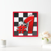 NUMBER ONE QUADRATISCHE WANDUHR (Zuhause)