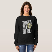 Number Seven That's My Girl  7 Softball Mom Dad Fa Sweatshirt (Vorne ganz)