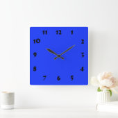 Numberbare, helle Neon Blue Uhr (Zuhause)