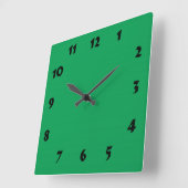 Numberbare mittlere grüne Uhr (Winkel)
