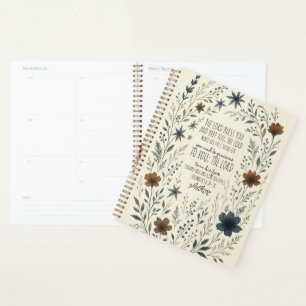 Numbers 6:24–26 Priesterlicher Segen Vintage Flora Planer