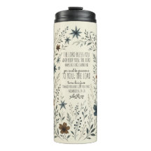 Numbers 6:24–26 Priesterlicher Segen Vintage Flora