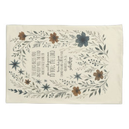 Numbers 6:24–26 Priestly Blessing Vintage Floral Kissenbezug