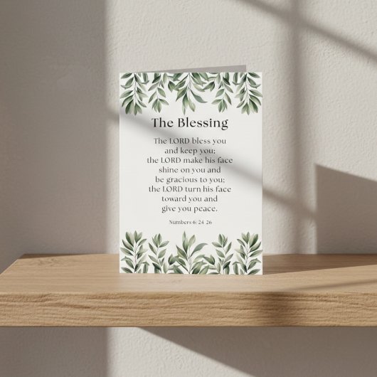 Numbers 6:24-26 The Lord Bless You and Keep You Karte