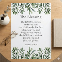 Numbers 6:24-26 The Lord Bless You and Keep You