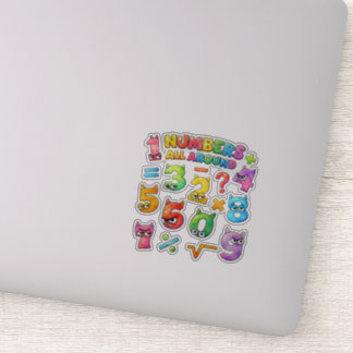 Numbers All Around Mathe-Sticker für Kinder UK Aufkleber