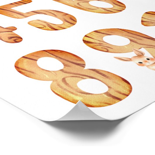 Numbers Boy Kinderzimmer Poster (Ecke)