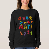 Numbers   maths day for kids   Numbers Sweatshirt (Vorderseite)