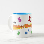 Numberwang-Tasse Zweifarbige Tasse (Vorderseite Links)