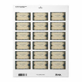 Numenorean Royal Wedding Adressaufkleber (Vorne)