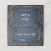 Numenorean Royal Wedding Platzkarte (Außenseite Aufgefaltet)