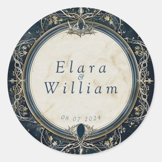 Numenorean Royal Wedding Runder Aufkleber (Vorderseite)