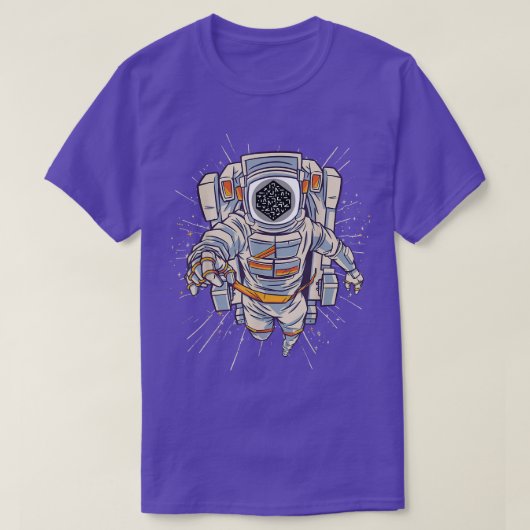 Numeraire Krypto T-Shirt, Numeraire Astronauten bi T-Shirt (Design vorne)