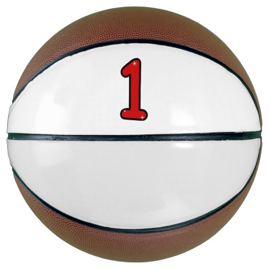 Numeral 1, one, 1 year, number 1, number one basketball (Vorderseite)