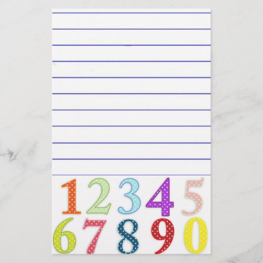Numerals Stationery Briefpapier (Vorderseite)