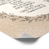 Numeri 6:24–26 Der Herr segne dich Neutrales Vinta Poster (Ecke)