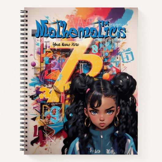 Numerische Harmonie: Mathematik-Notebook Notizblock (Vorderseite)