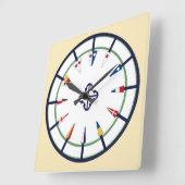 Numerische Pennant-Fahne-Uhr Quadratische Wanduhr (Winkel)