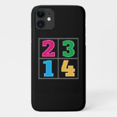 Numerische Reihe 1234 Case-Mate iPhone Hülle (Rückseite)