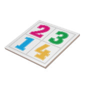 Numerische Reihe 1234 Fliese (Seite)