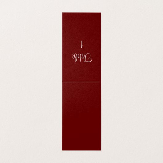 Numerische Tafelmarken (Außenseite Aufgefaltet)