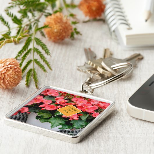 "NUMERO UNO MAMA" /MOTHER'S DAY FLORAL KEY RING SCHLÜSSELANHÄNGER (Seite)