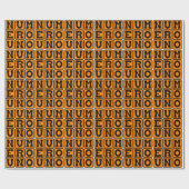 Numero Uno, Nummer Eins auf Spanisch Geschenkpapier (Flach)