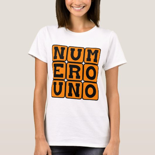 Numero Uno, Nummer Eins auf Spanisch T-Shirt (Vorderseite)