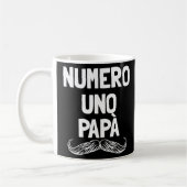 Numero Uno Papa Italienischer Vater Vater Nummer 1 Kaffeetasse (Links)