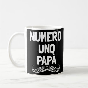 Numero Uno Papa Italienischer Vater Vater Nummer 1 Kaffeetasse