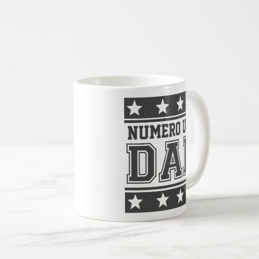 Numero Uno Vater Kaffeetasse (VorderseiteRechts)
