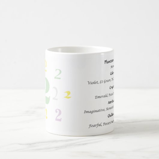 Numerologie 2 Tasse (Mittel)