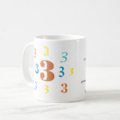 Numerologie 3 Tasse (Vorderseite Links)