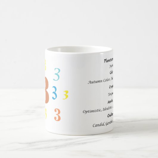 Numerologie 3 Tasse (Mittel)