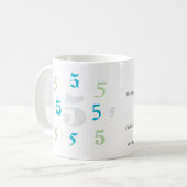 Numerologie 5 Tasse (Vorderseite Links)