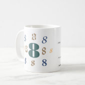Numerologie 8 Tasse (Vorderseite Links)