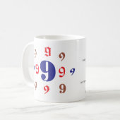 Numerologie 9 Tasse (Vorderseite Links)