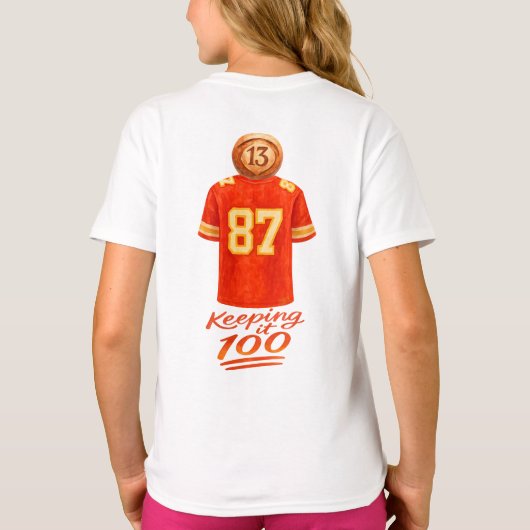 Numerology It Adds Up: Keeping It 100 T-Shirt (Rückseite)