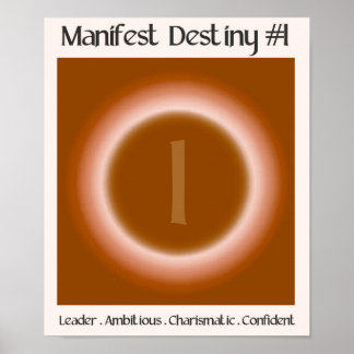 Numerology Life Path 1 - Manifestziel Poster