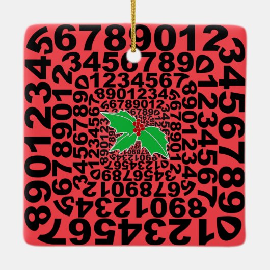 Numerophile Designschmuck Keramikornament (Rückseite)