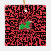 Numerophile Designschmuck Keramikornament (Vorderseite)