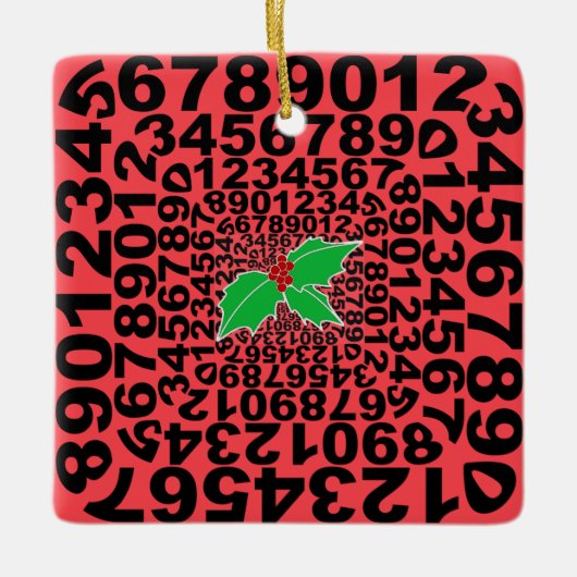 Numerophile Designschmuck Keramikornament (Vorderseite)