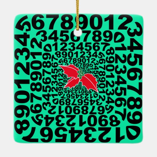 Numerophile Designschmuck Keramikornament (Rückseite)