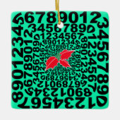 Numerophile Designschmuck Keramikornament (Vorderseite)