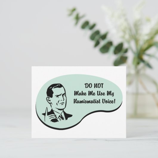 Numismatikerstimme Postkarte (Stehend Vorderseite)