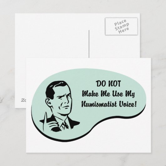 Numismatikerstimme Postkarte (Vorne/Hinten)